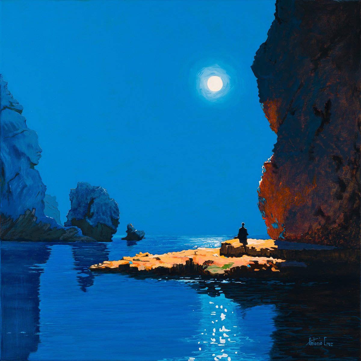  Lunar Horizon By Antonio Cruz, 20 X 20, Artwork For Sale On Artfinder