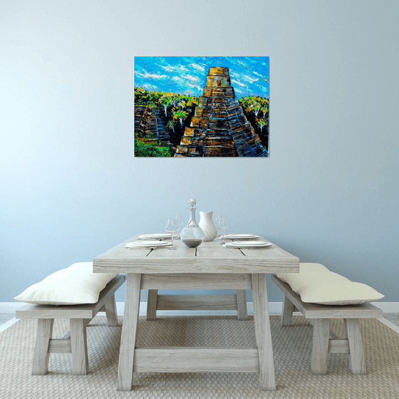 Tikal -Large ( 40" x 30" - 102cm x 76cm) painting