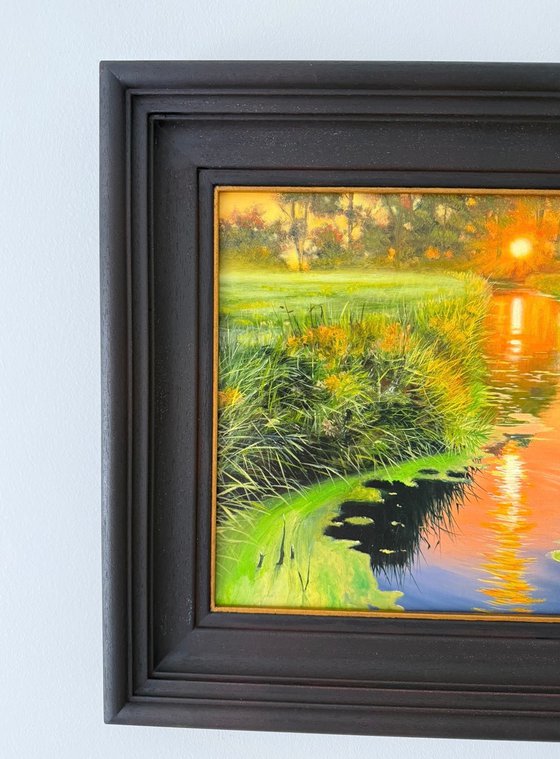 Golden River Sunset