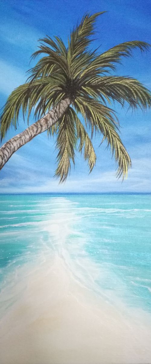 Palm tree breeze. by Zoe Adams