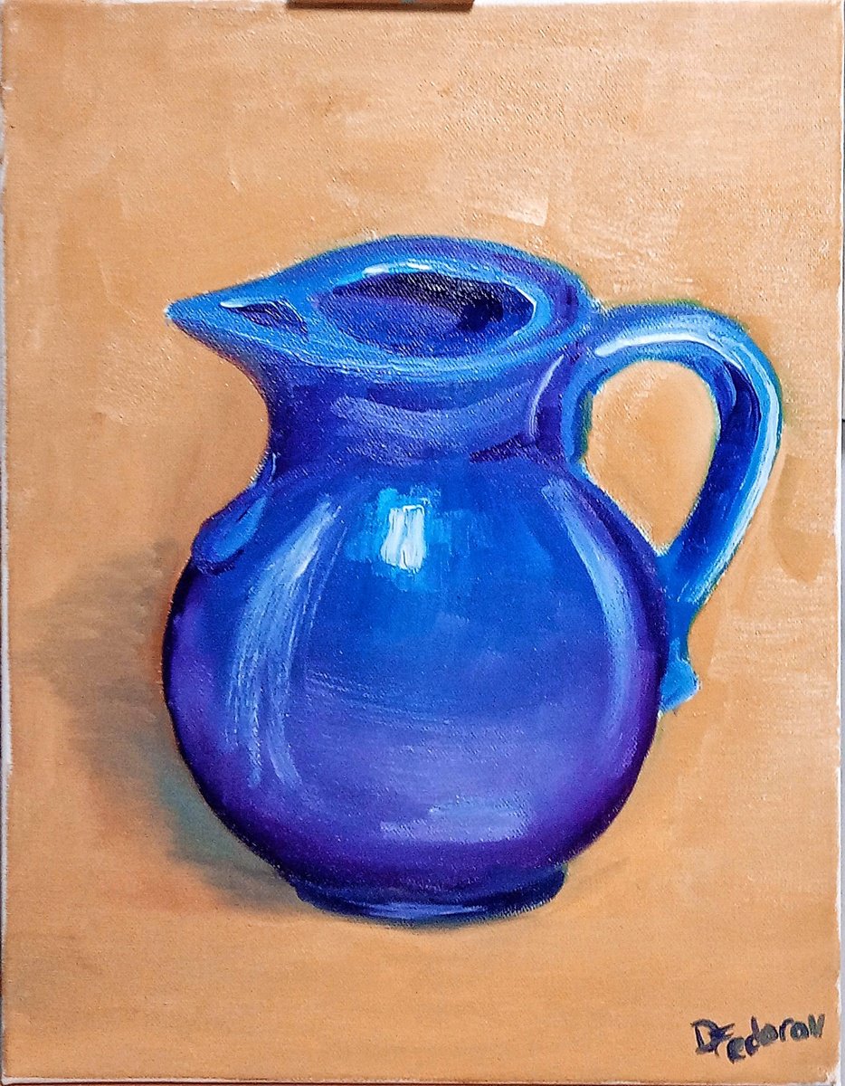 Still life with the blue jug by Dmitry Fedorov