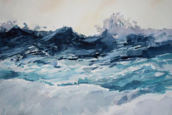 Breaking the waves( 68X48 )