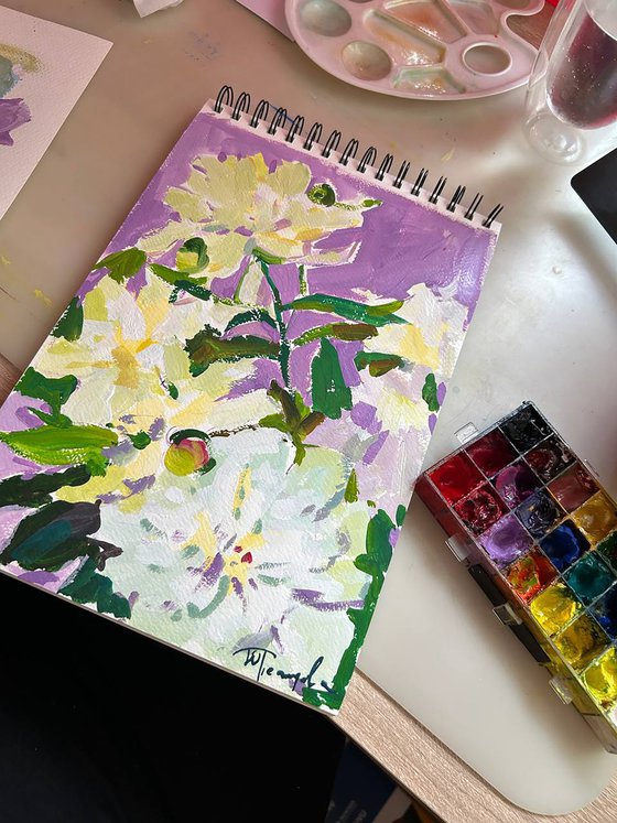Peonies flowers