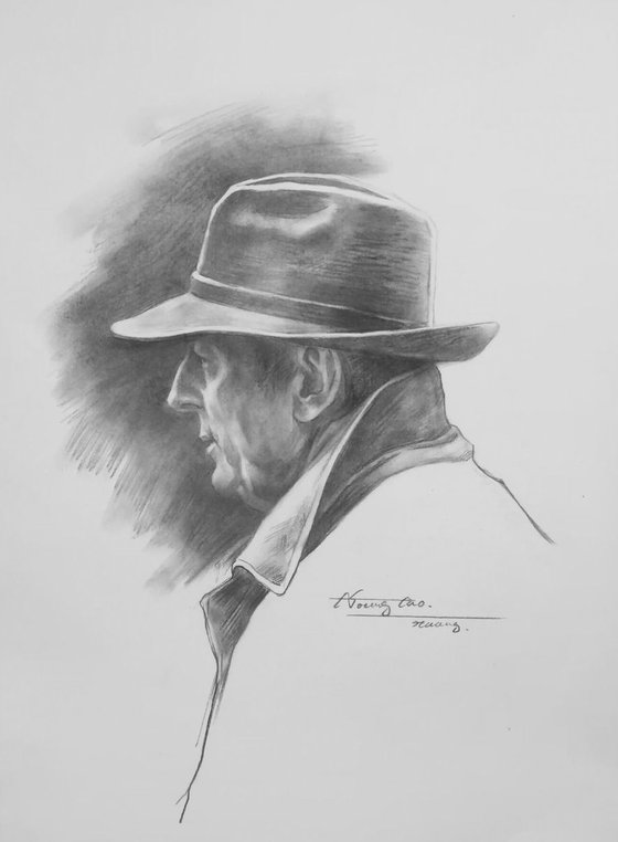 Drawing-Portrait of man