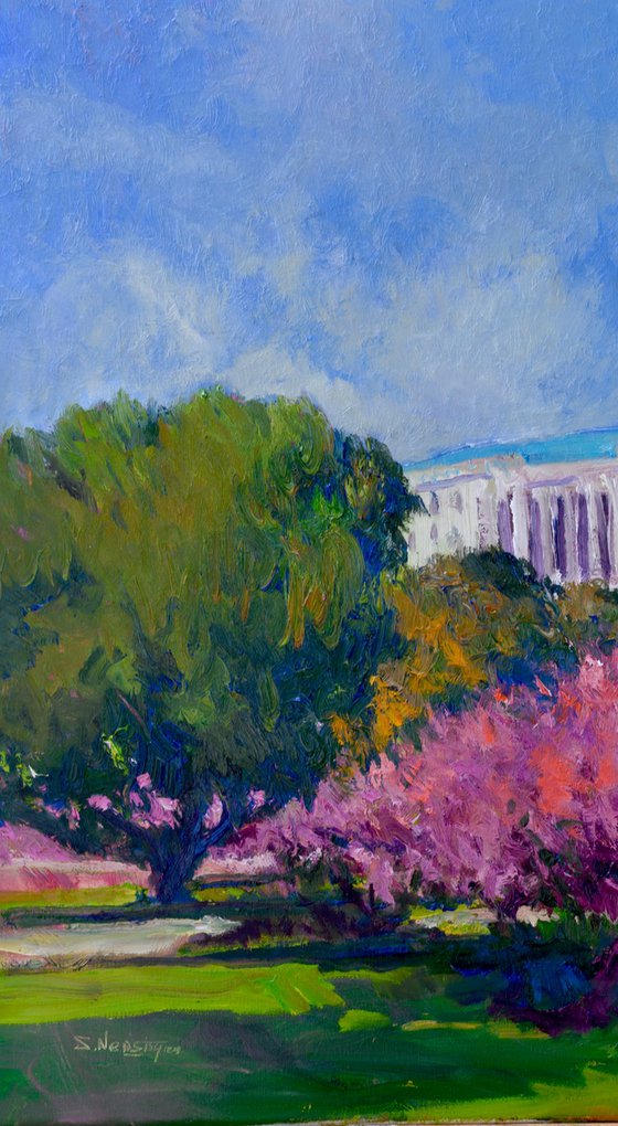 Spring. US Capitol Building