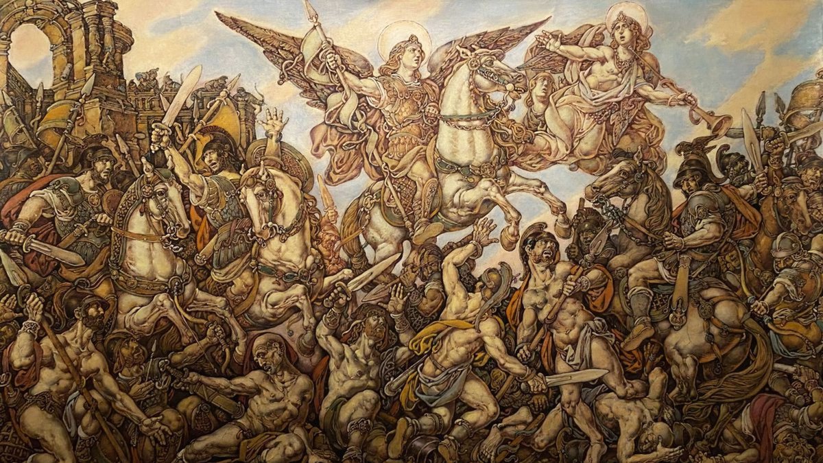 Surrealistic Oil Painting , Judas Maccabee By Oleg And Alexander Litvinov, 33 X 61, Artwork For Sale On Artfinder