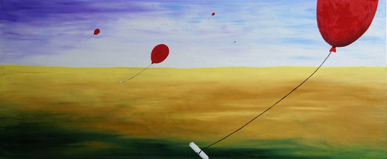Carried Away (120 x 50 cm) XL oil (48 x 20 inches)