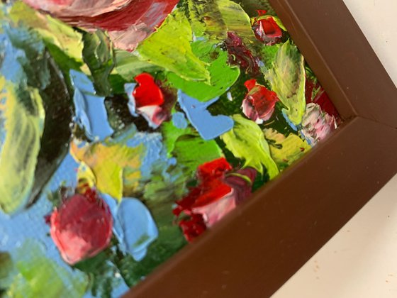 Flowers, olive branch,apple