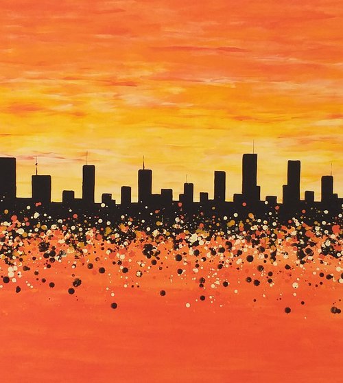 Sunset in New York 2 by M.Y. by Max Yaskin