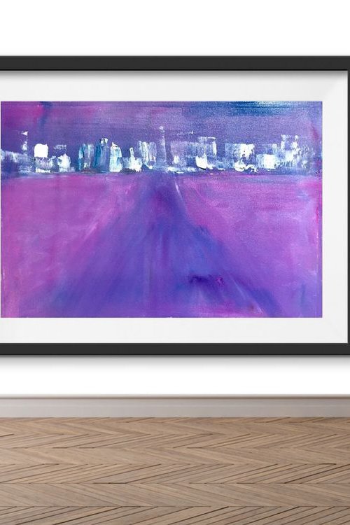 Purple abstract by Ryan  Louder