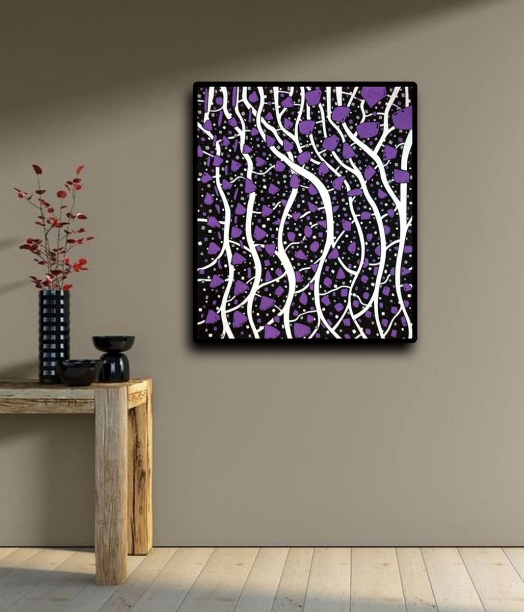 Abstract Painting By Riccardo Ticco Capparella, 36 X 42", Spring Doesn