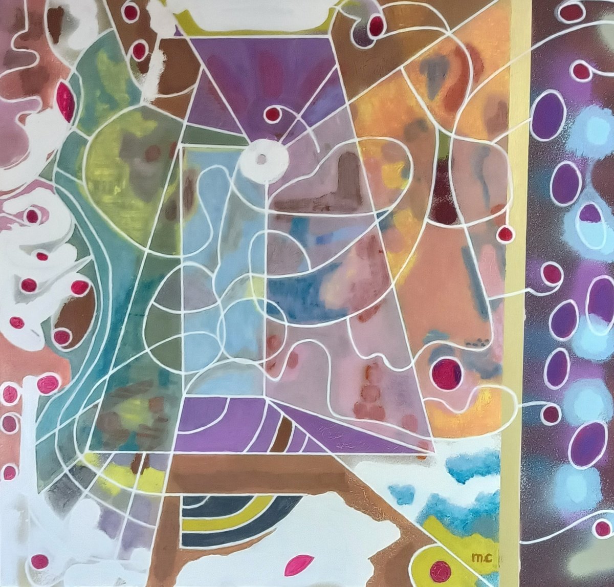 View From Above By Mieke Van Os, 31 X 31, Artwork For Sale On Artfinder