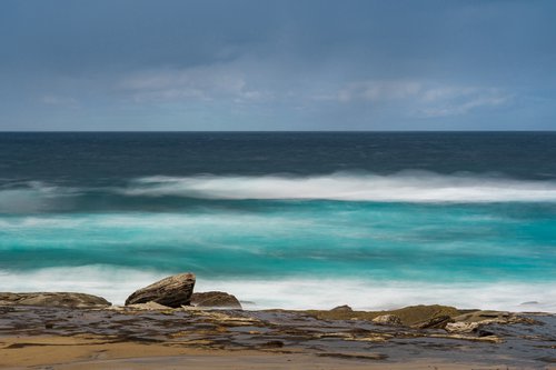 Cyan Sea by Anton Gorlin