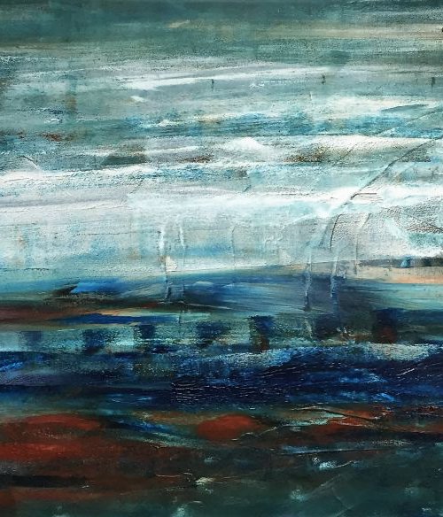 Landscape, seasight, Abstract sea by Tiny de Bruin