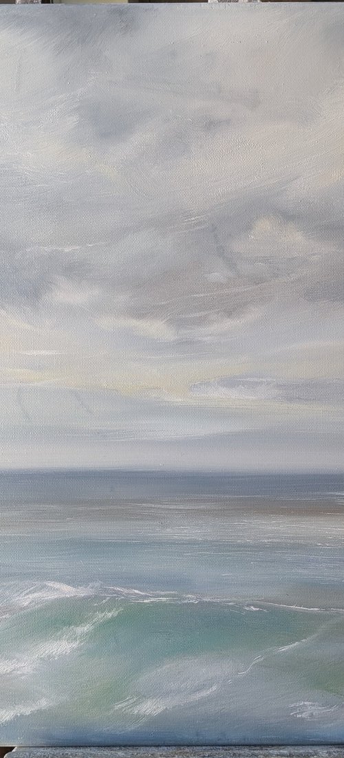 Sea and Sky at a Whitby by Sarah Louise Armstrong