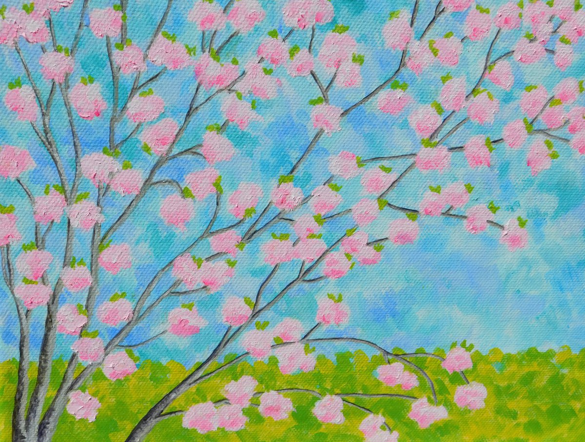 Spring has Sprung with Cherry Blossom by Ruth Cowell