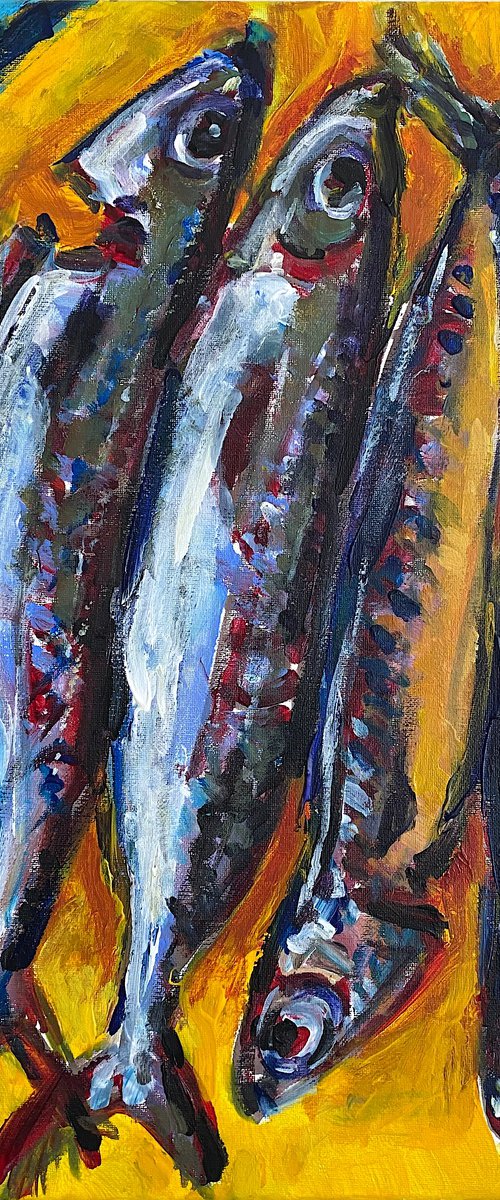 Fish on Plate by Mutlu Ertac