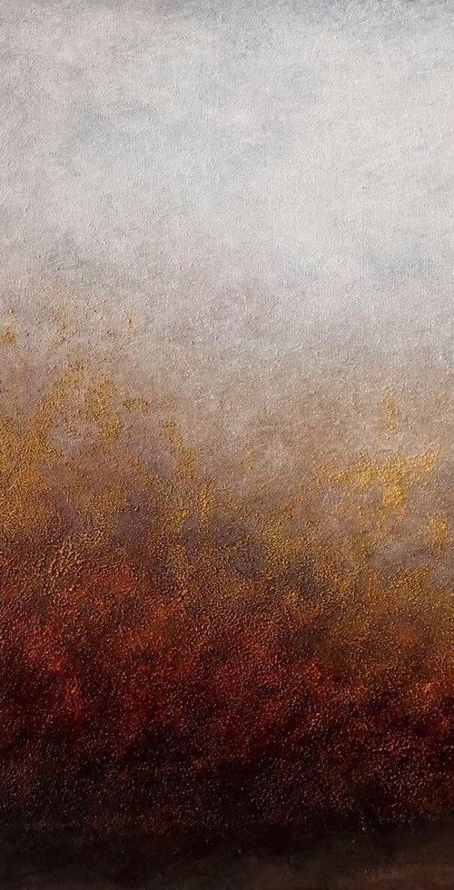 Mysterious fog. 50 x 60 cm by Elena Mosurak