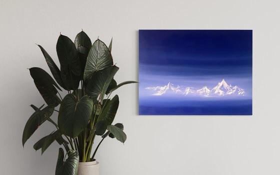 Annapurna in Blue