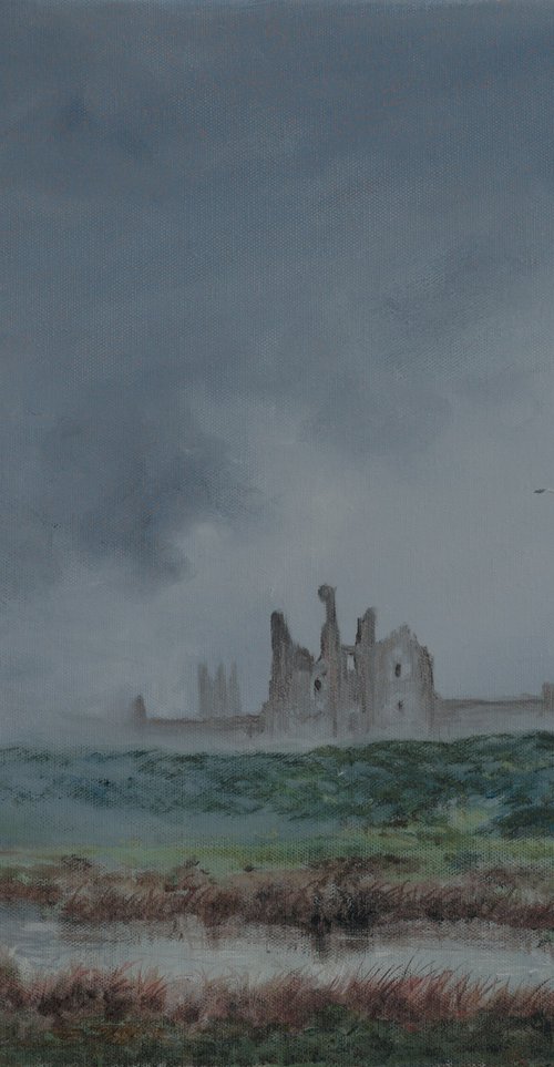 Dunstanburgh Castle in the Mist by Jonathan Smith