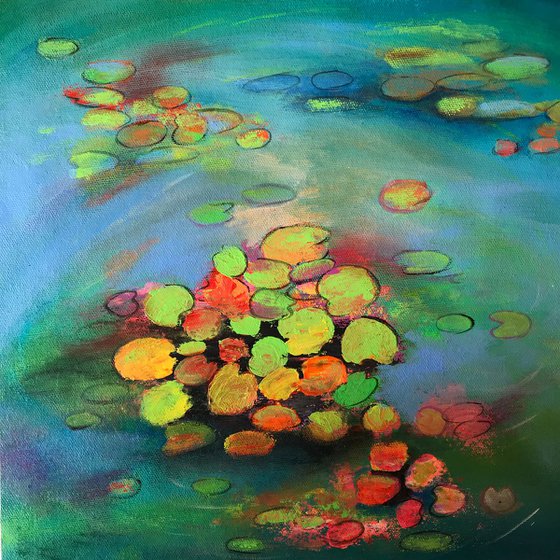 Water Lily Pond ! Abstract Art !