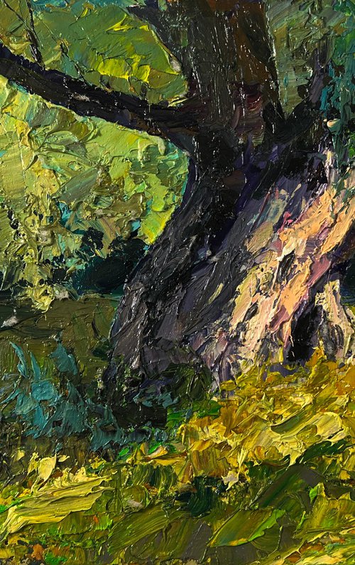 Tree near the River by Boris Serdyuk