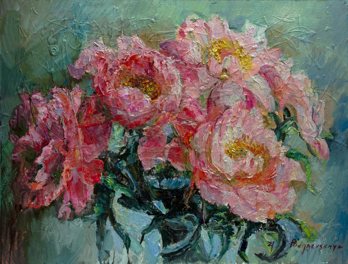 PINK FLOWERS by Marina Podgaevskaya