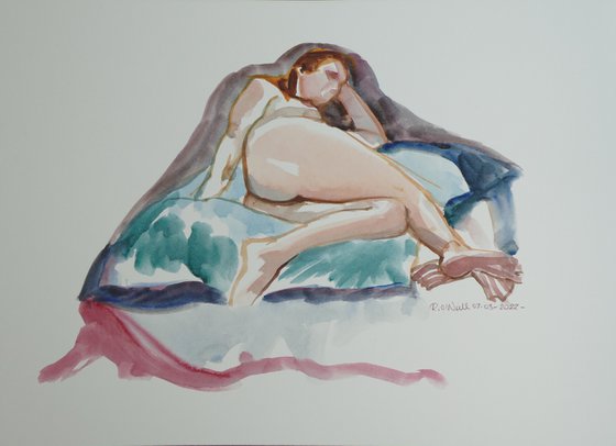 Reclining female nude