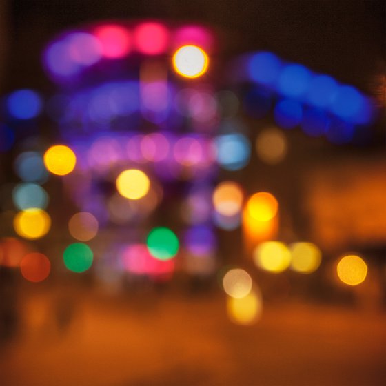 City Lights 13. Limited Edition Abstract Photograph Print  #1/15. Nighttime abstract photography series.