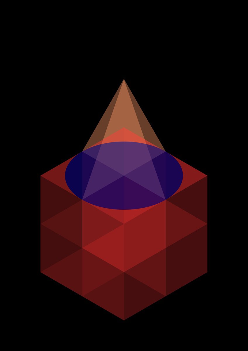 Graphic Cityscapes Giclee Print By David Gill, 12 X 17, The Bauhaus Trap 2, Original Artwork