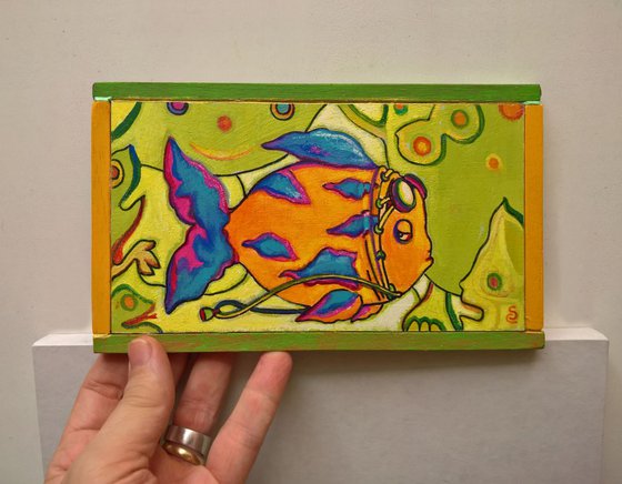 POP AVIATOR FISH - ( 13 x 22 cm )