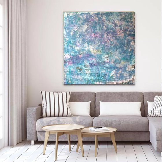 A large abstract painting