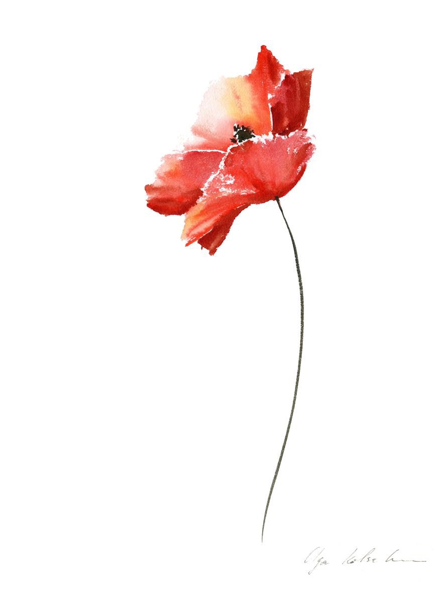Red Poppies 1 by Olga Koelsch