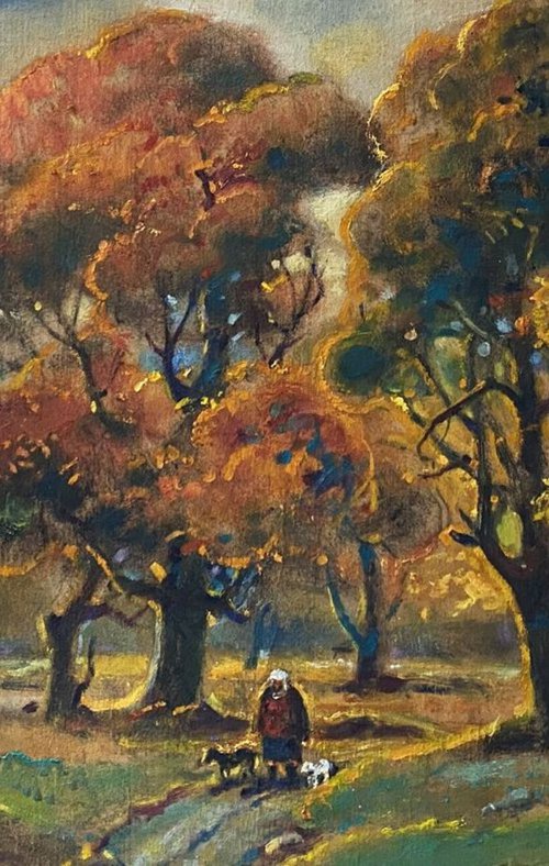 Walk in the autumn forest by Oleg and Alexander Litvinov
