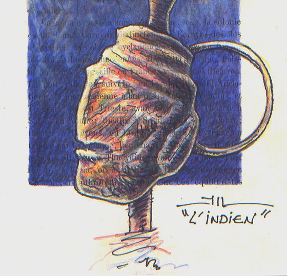 L'indien, drawing