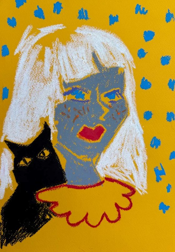 Girl and Cat Portrait