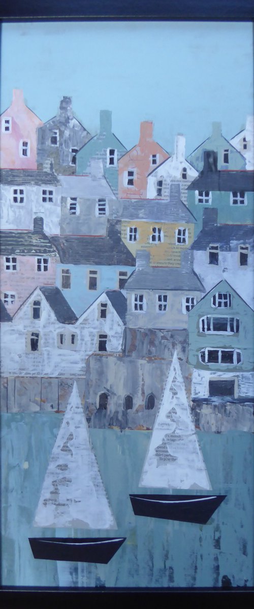 Boats, Dartmouth by Elaine Allender