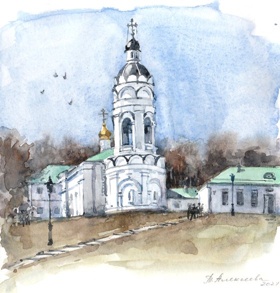 Bell tower of the Church of St. George in Kolomenskoye