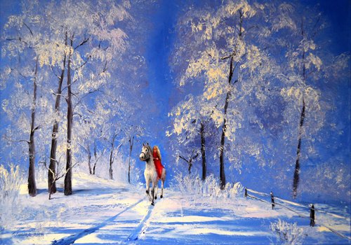 Beautiful White Winter by Elena Lukina