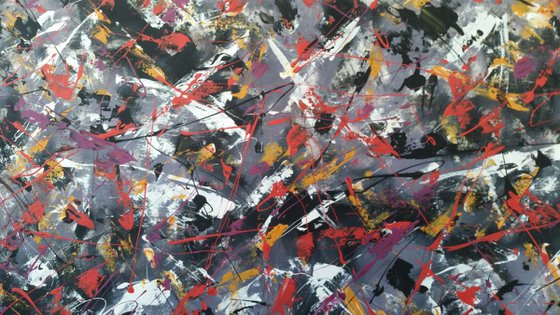 Modern Abstract ACRYLIC on CANVAS by M.Y.