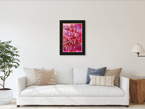 Fantasy with Flowers 338: paper 59x42cm