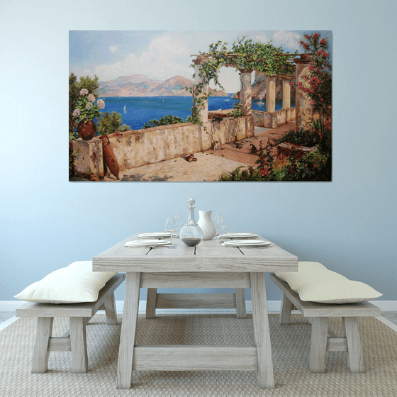 Mediterranean Terrace by the Sea