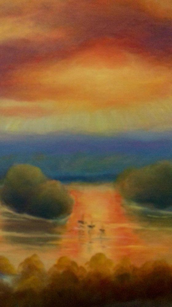 Thames Glow - View from Richmond Hill
