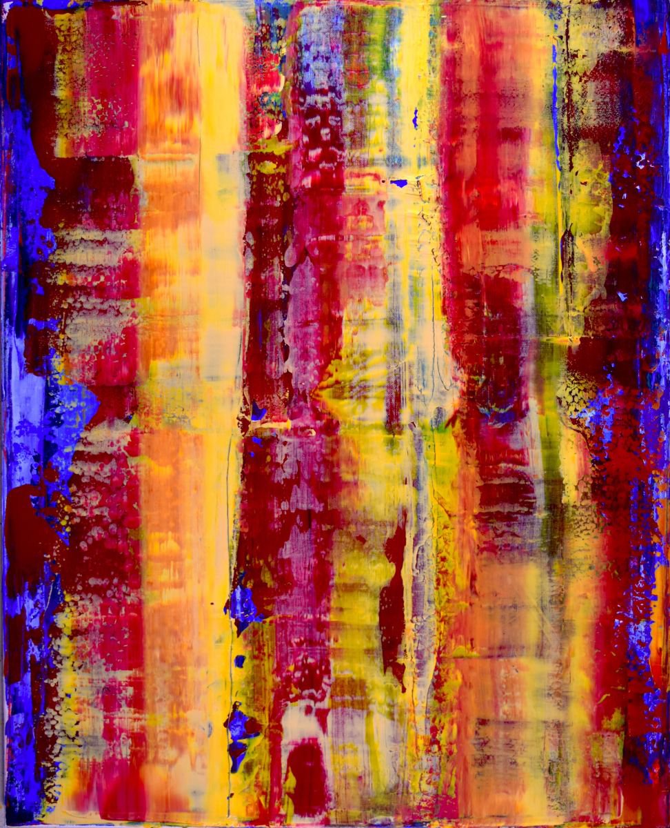 California Eventide | Fiery Abstract By Nestor Toro, 24 X 30, Artwork For Sale On Artfinder