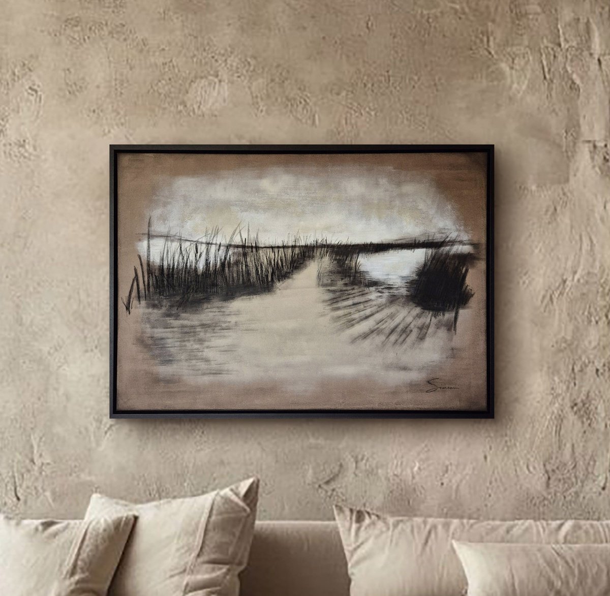 Through The Reeds By Cristina Simeoni, 41 X 29, Artwork For Sale On Artfinder