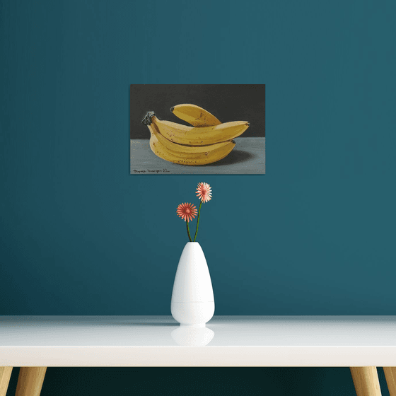 Bananas (20x30cm, oil on CANVAS)