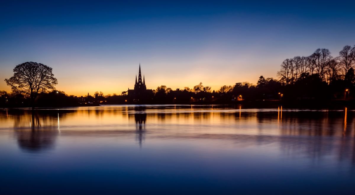 Sunset through the spires by Michelle Williams Photography