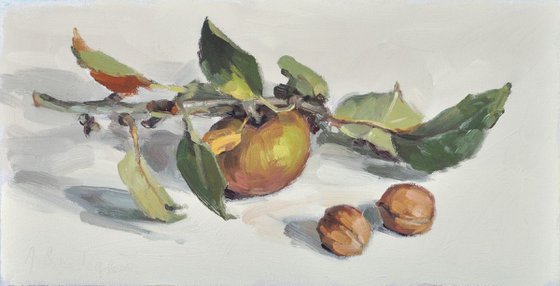 Apple and walnuts