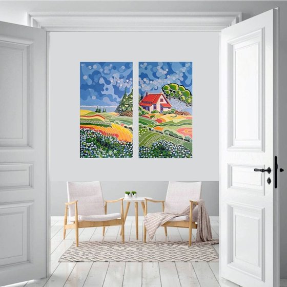 Diptich "Painted soul" #3