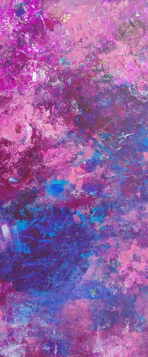 Bouquet in a blue vase by Olga Onopko